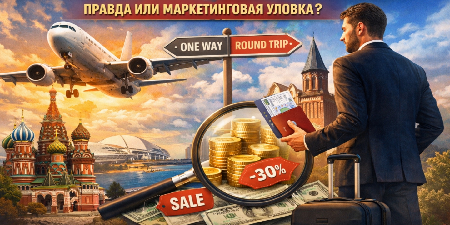 Авиабилеты туда и обратно дешевле: правда или маркетинговый ход?