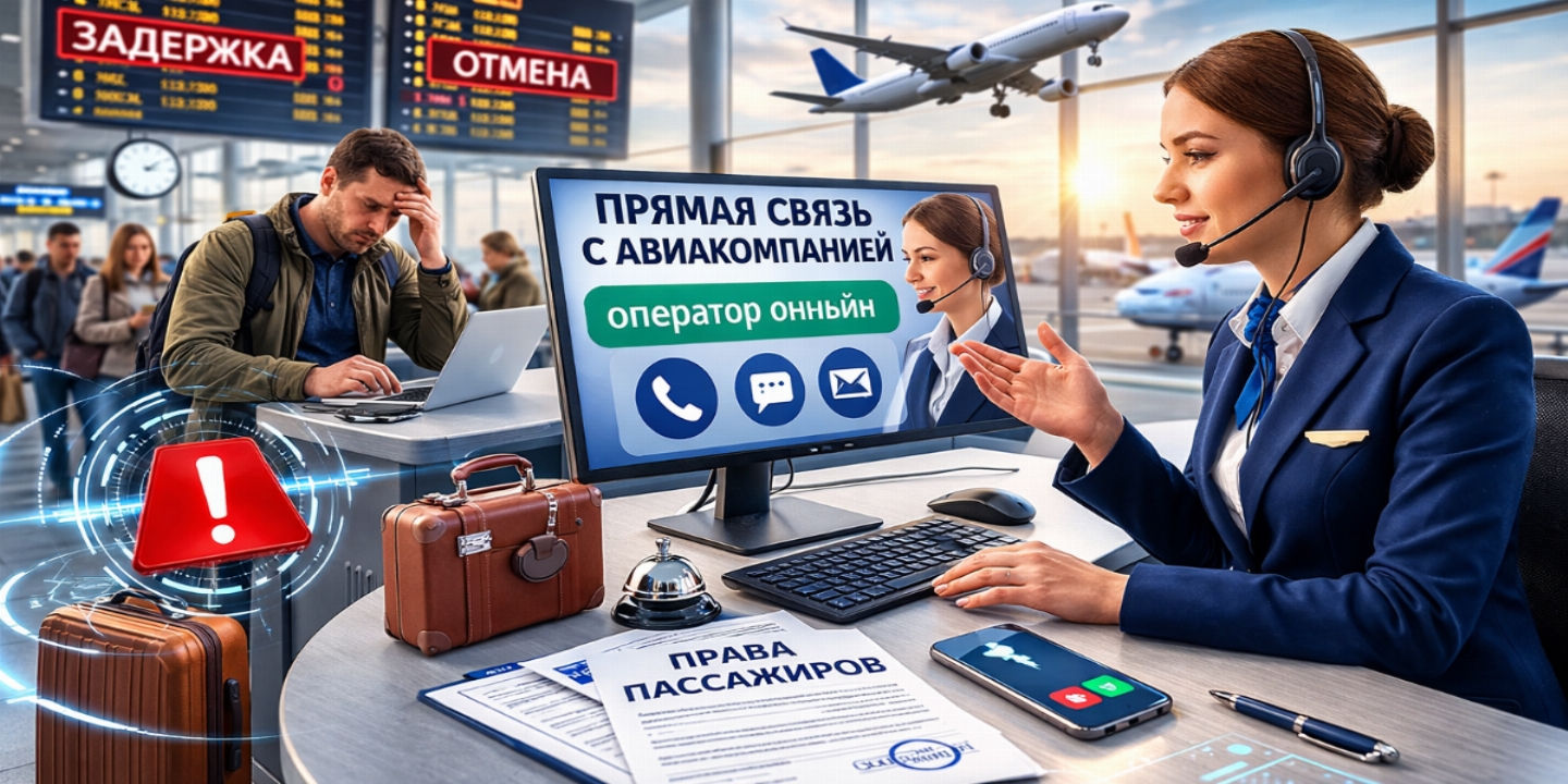 Пассажирам хотят гарантировать «живую» связь с авиакомпаниями при сбоях рейсов