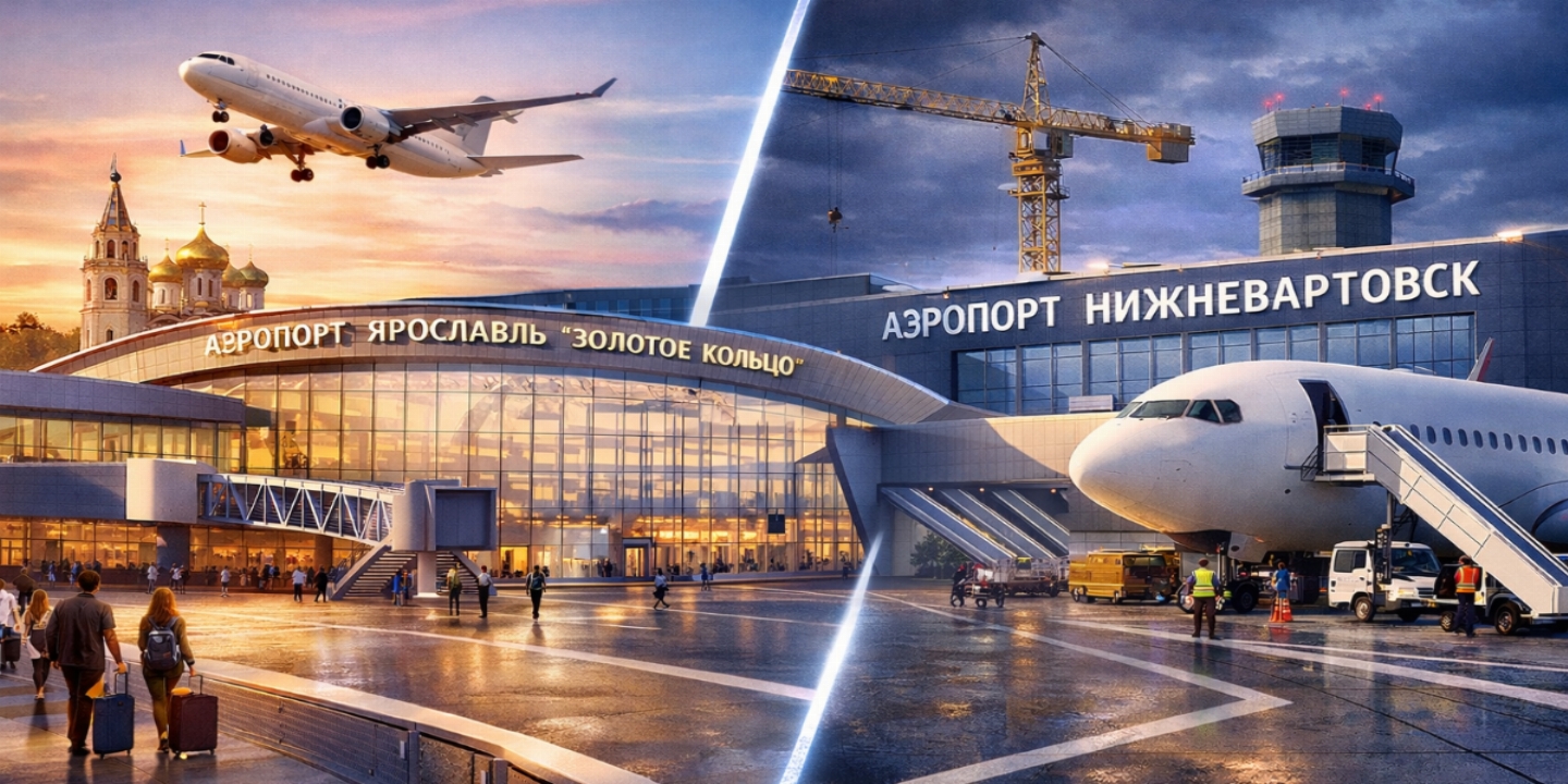 Курс на обновление: Сбер профинансирует модернизацию аэропортов в Ярославле и Нижневартовске