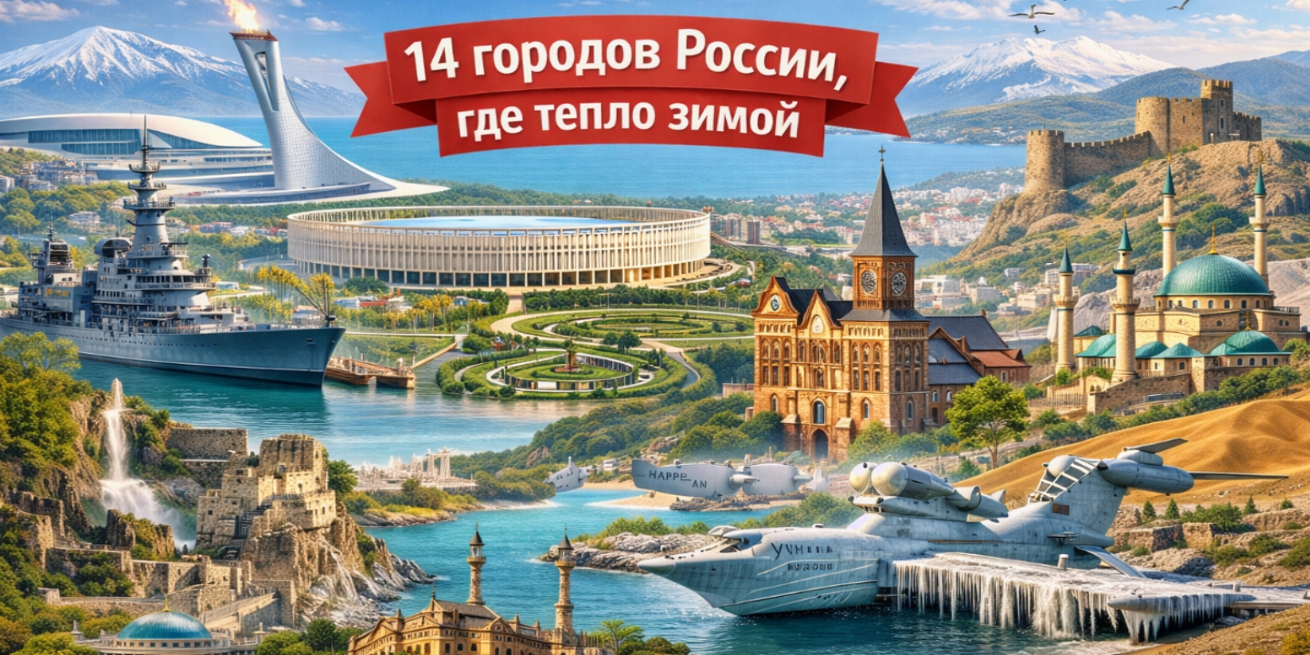 Где в России тепло зимой и куда поехать, чтобы переждать холодный сезон