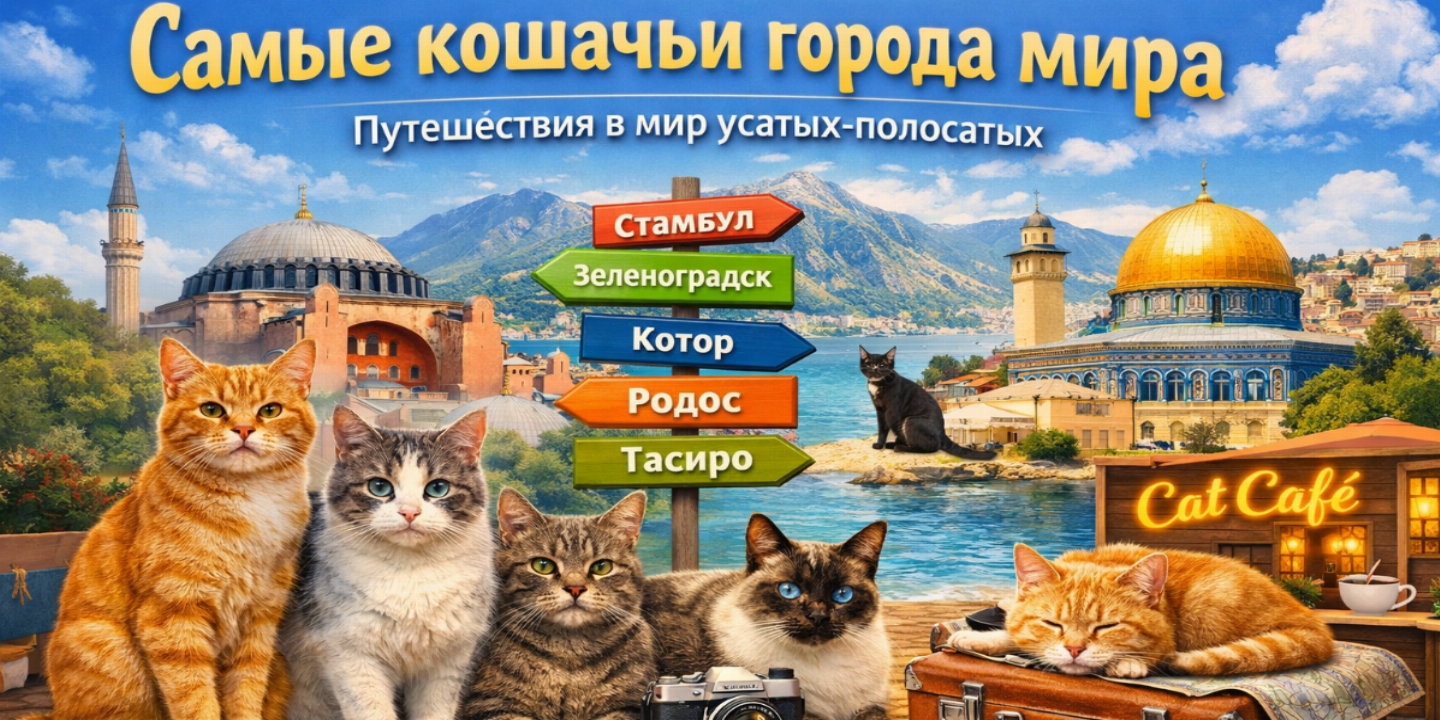 Когда города мурчат: куда ехать за самой кошачьей атмосферой в мире