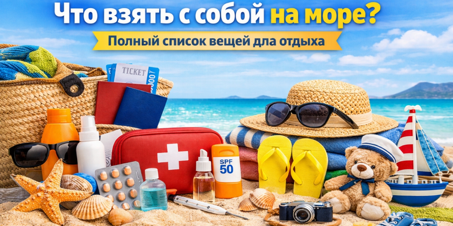 Что взять с собой в отпуск на море: полный список вещей для комфортного отдыха