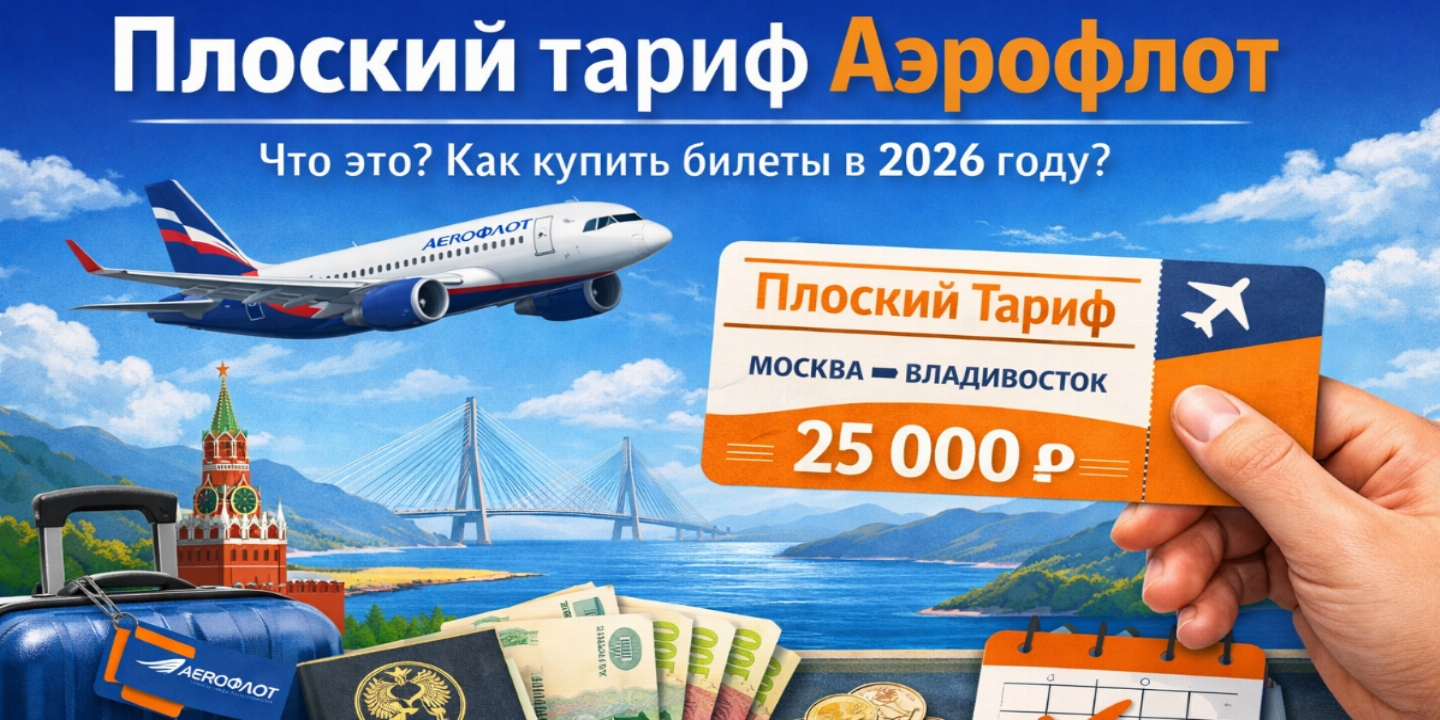 Что такое плоский тариф «Аэрофлота»: как работает и кому выгоден в 2026 году