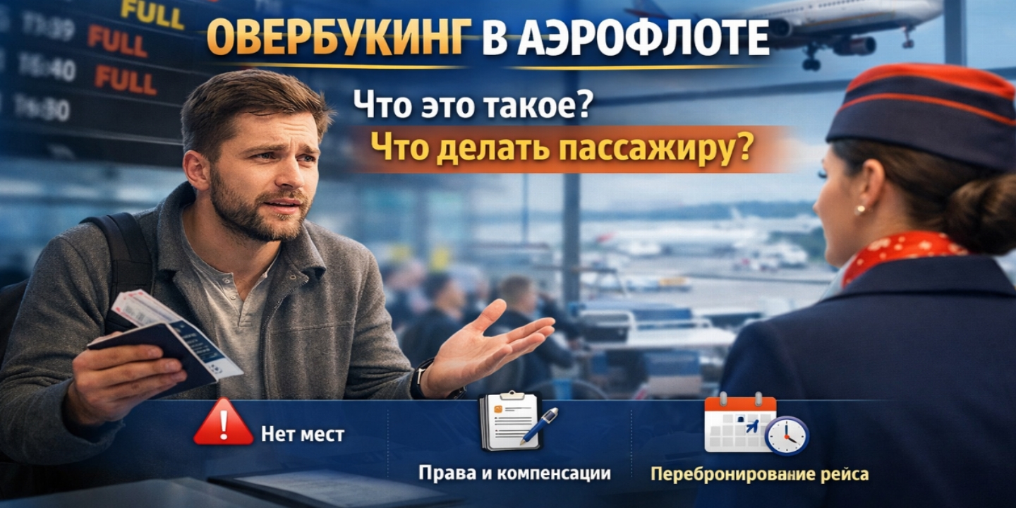 Овербукинг в «Аэрофлоте»: что делать пассажиру и как защитить свои права