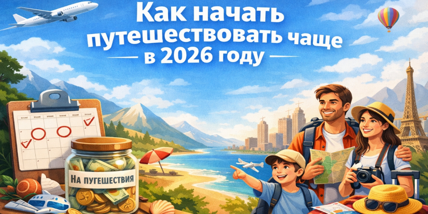 Как путешествовать чаще в 2026 году: практическая стратегия без стресса и переплат