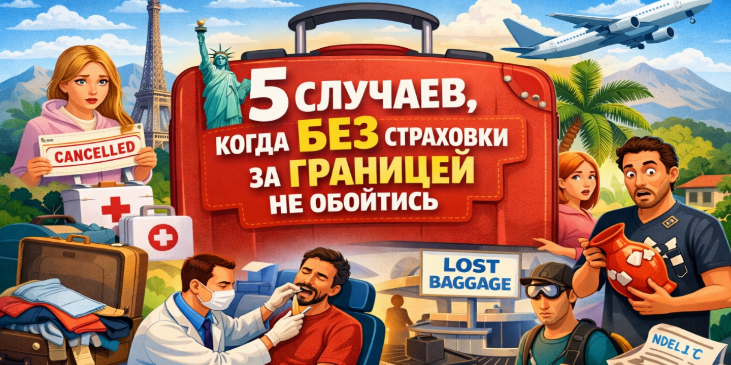 5 ситуаций, когда туристическая страховка — не формальность, а необходимость
