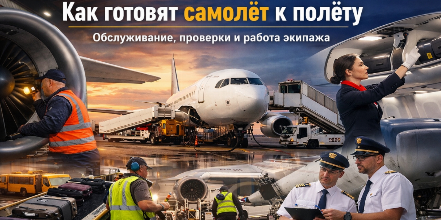 Как «отдыхает» самолёт: закулисье подготовки к полёту и обслуживания после посадки