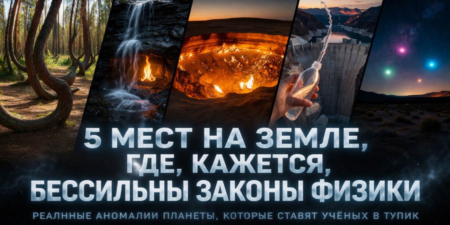 5 мест на Земле, где физика будто даёт сбой