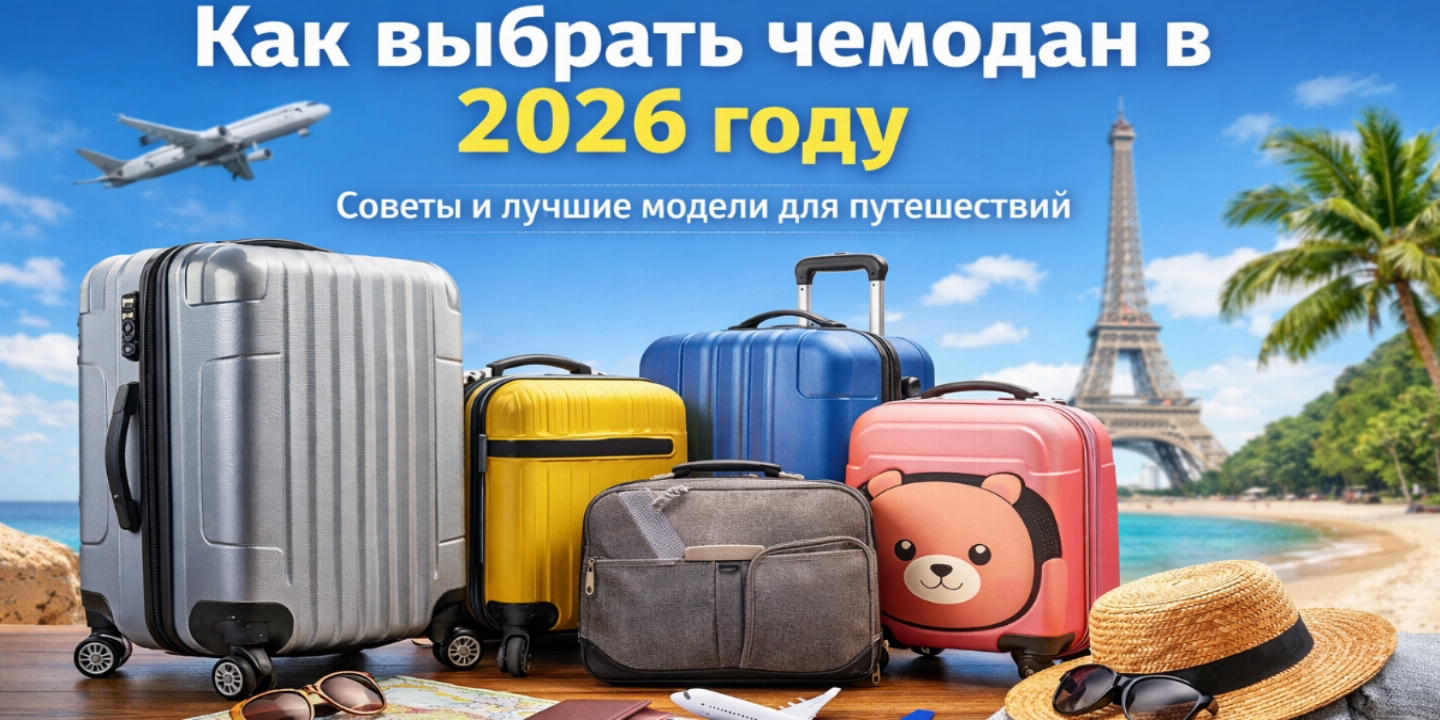 Как выбрать чемодан в 2026 году: полный гид для комфортных путешествий