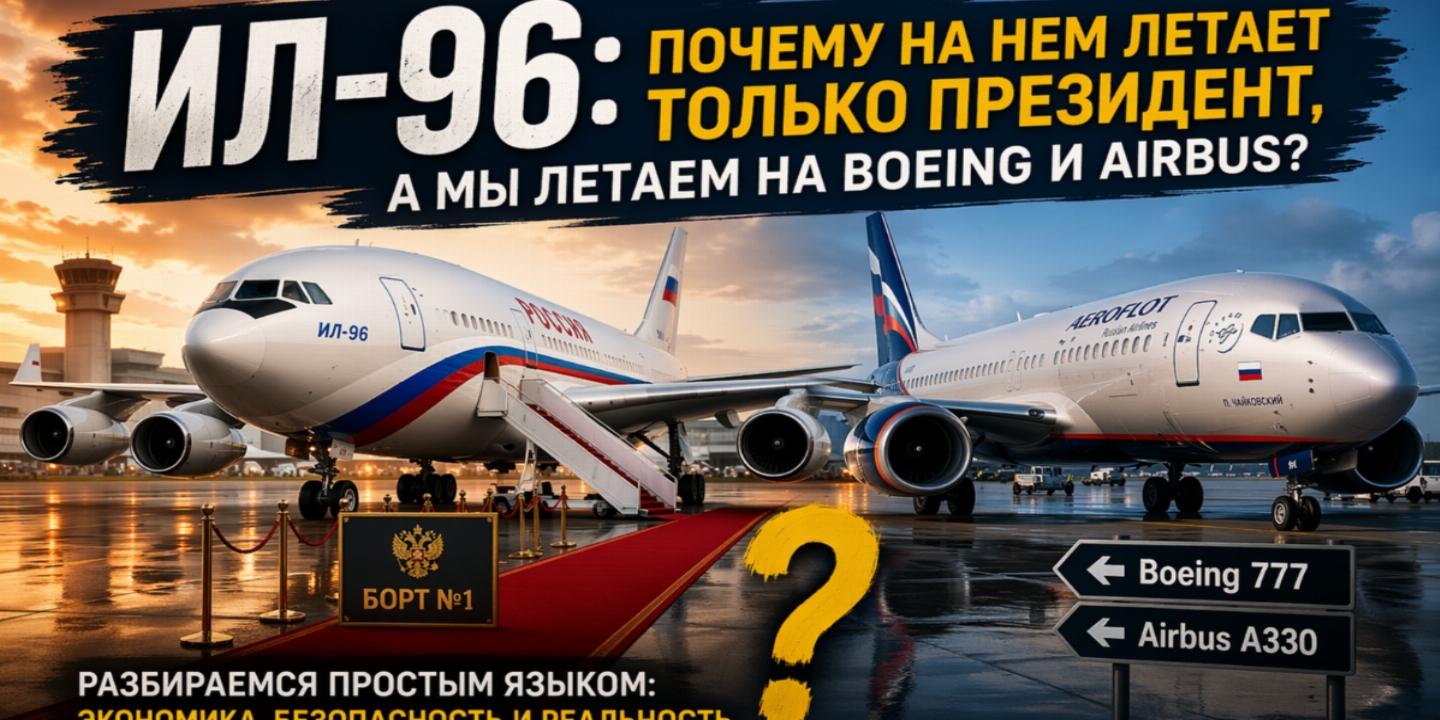 Борт №1: почему Ил-96 возит президента, а мы летаем на «Боингах»?