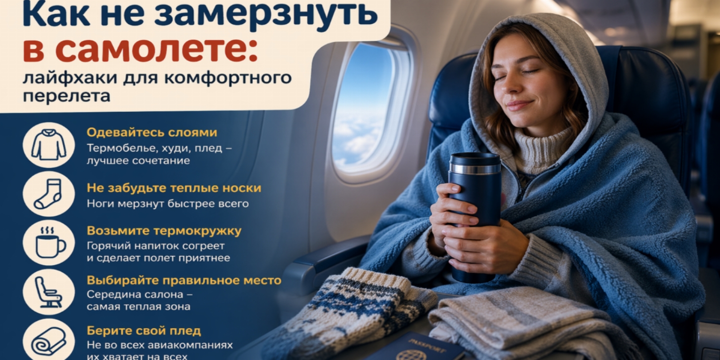 Не дайте холоду испортить полет: как сохранить тепло и комфорт на высоте