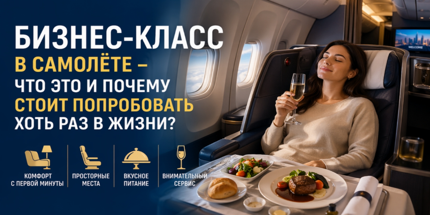 Бизнес-класс в самолёте: роскошь или разумный комфорт? Почему стоит попробовать хотя бы раз