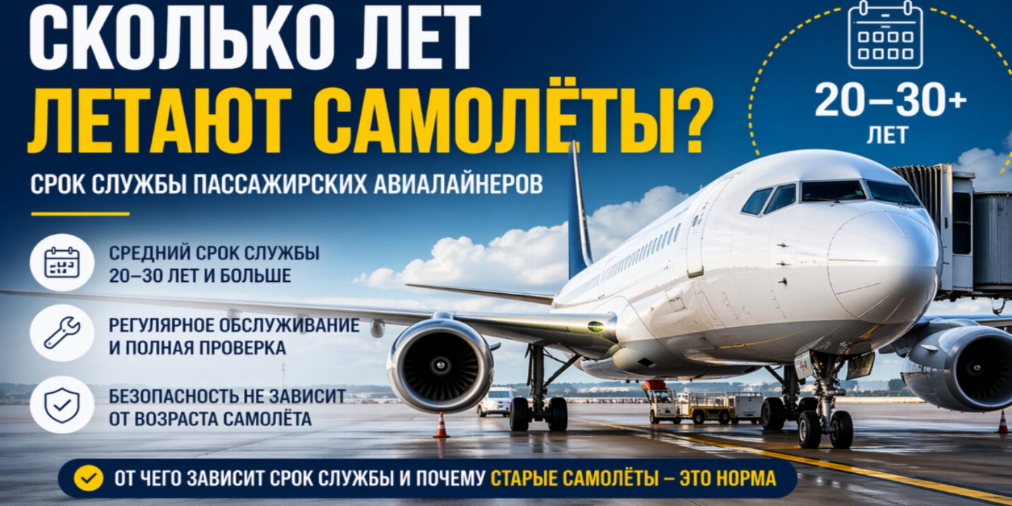 Сколько лет может летать пассажирский самолёт: реальный срок службы авиалайнеров