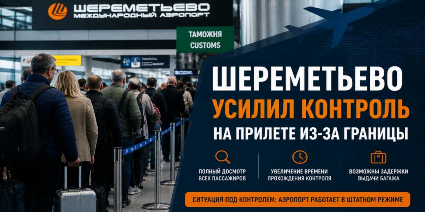 Шереметьево усиливает контроль: почему пассажирам из-за границы стоит закладывать больше времени