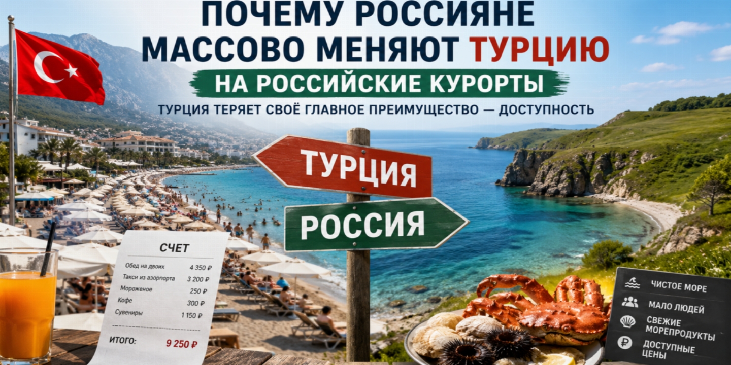 Почему россияне этим летом выбирают отечественные курорты вместо Турции