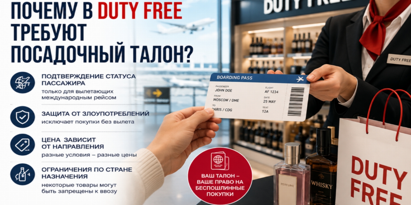 Почему в Duty Free требуют посадочный талон: простое правило с важными причинами
