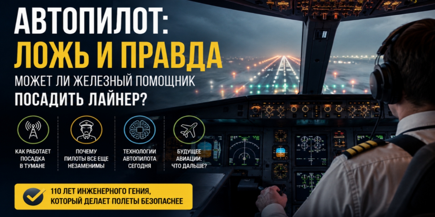 Автопилот против тумана: правда ли самолет может сесть сам без помощи пилота