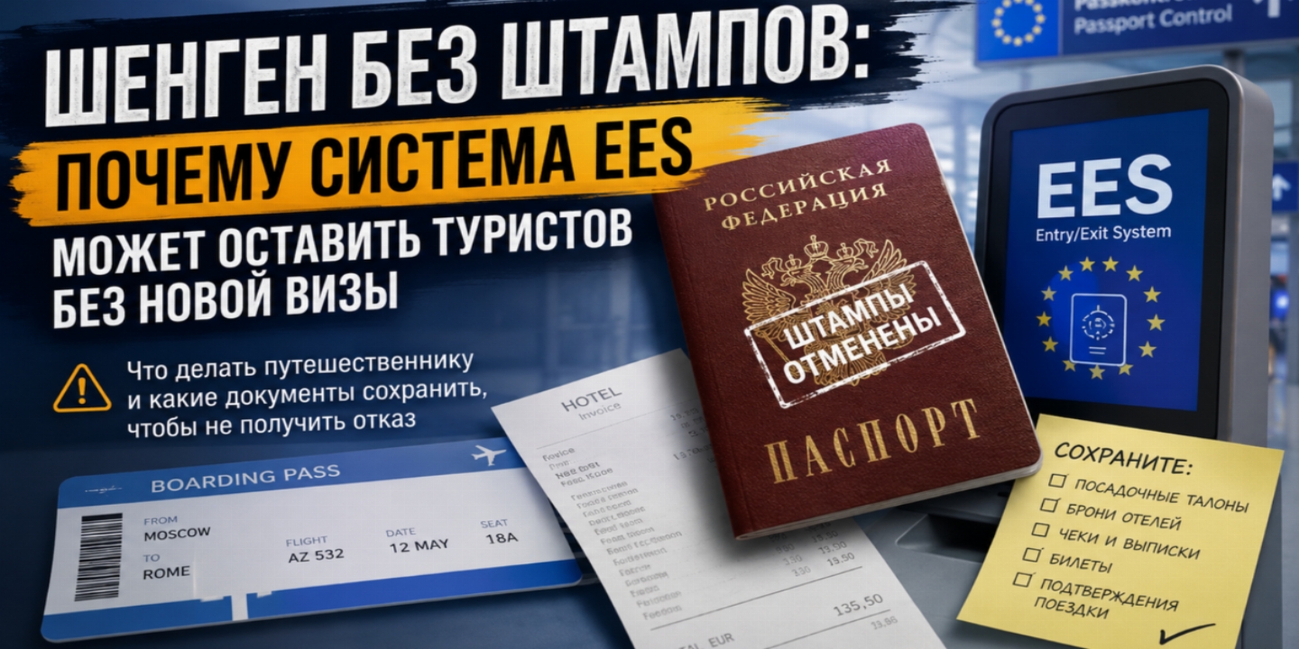 Шенген без штампов: почему новая система EES может оставить туристов без следующей визы