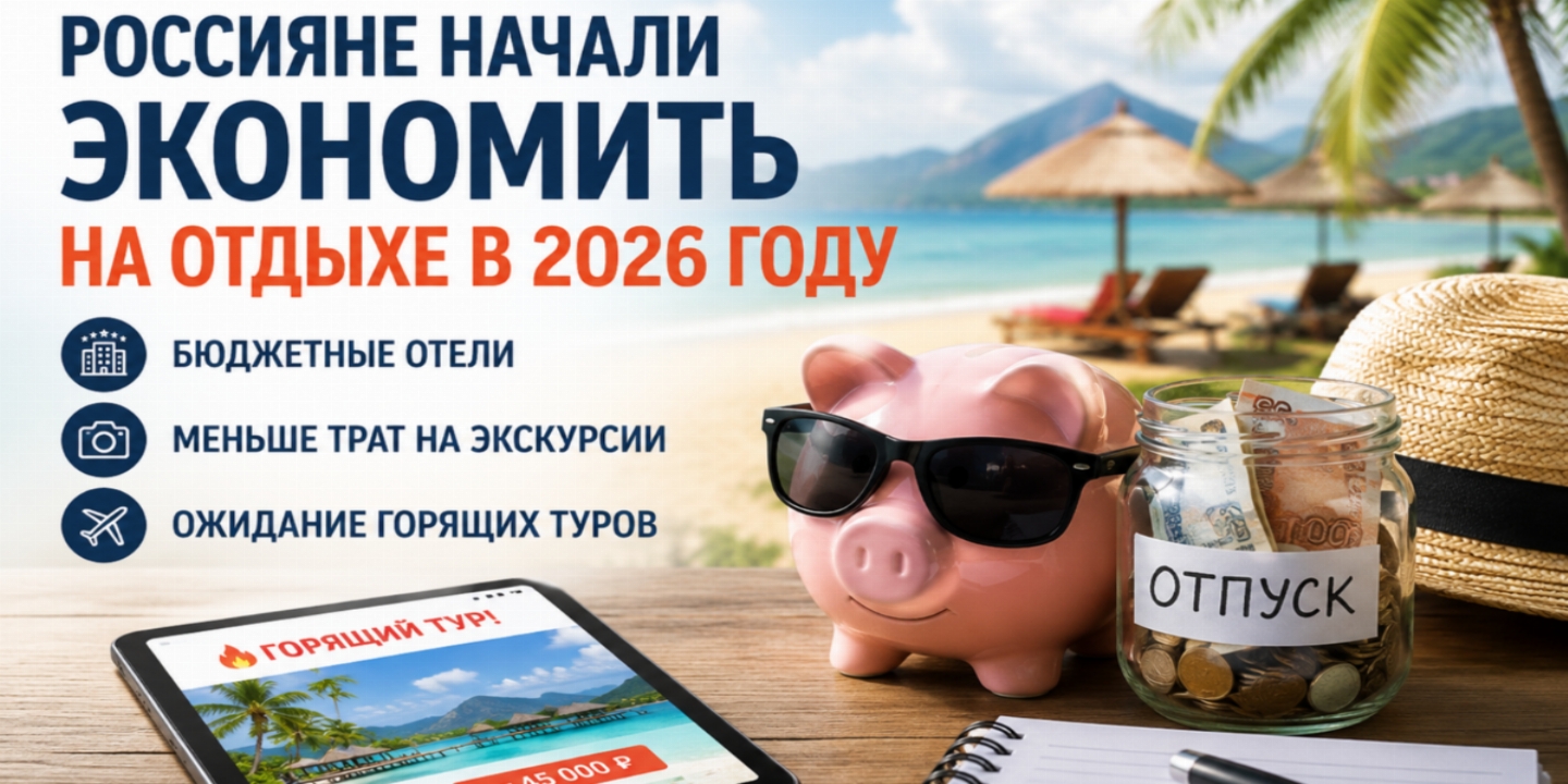 Отпуск по расчету: почему россияне стали экономить на путешествиях в 2026 году
