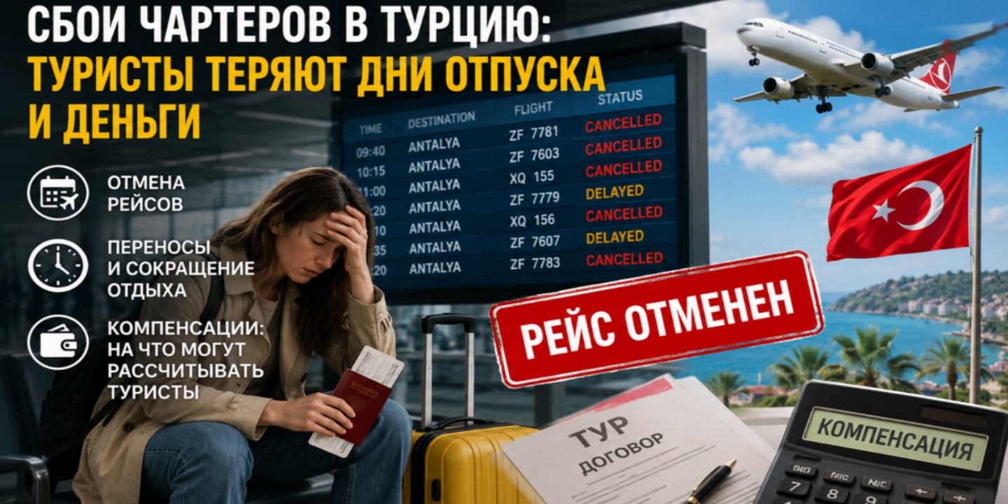 Туристы рискуют потерять часть отпуска: сбои чартеров в Турцию сорвали июньские туры