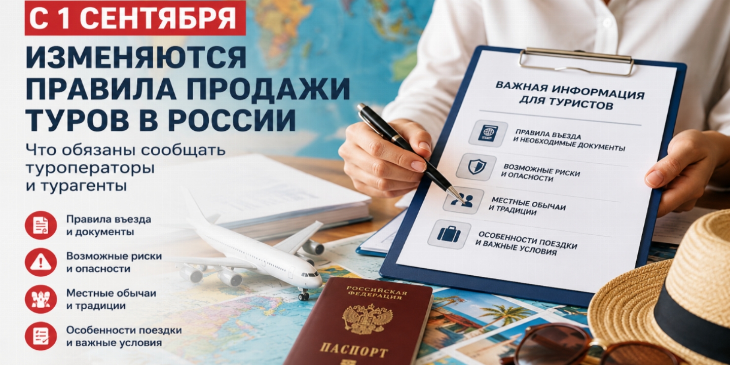 С сентября в России изменятся правила продажи туров: что теперь обязаны сообщать туристам