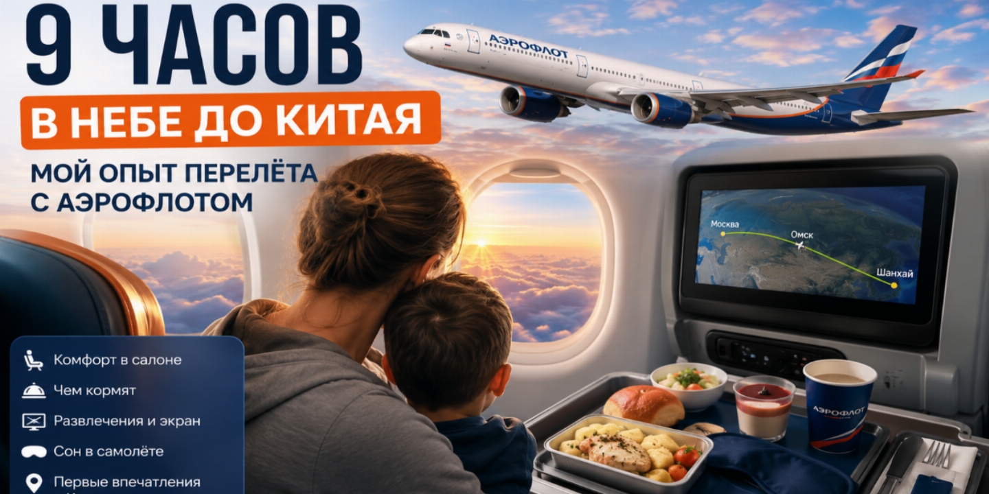9 часов до Китая с «Аэрофлотом»: что приятно удивило в полёте, а к чему стоит подготовиться заранее