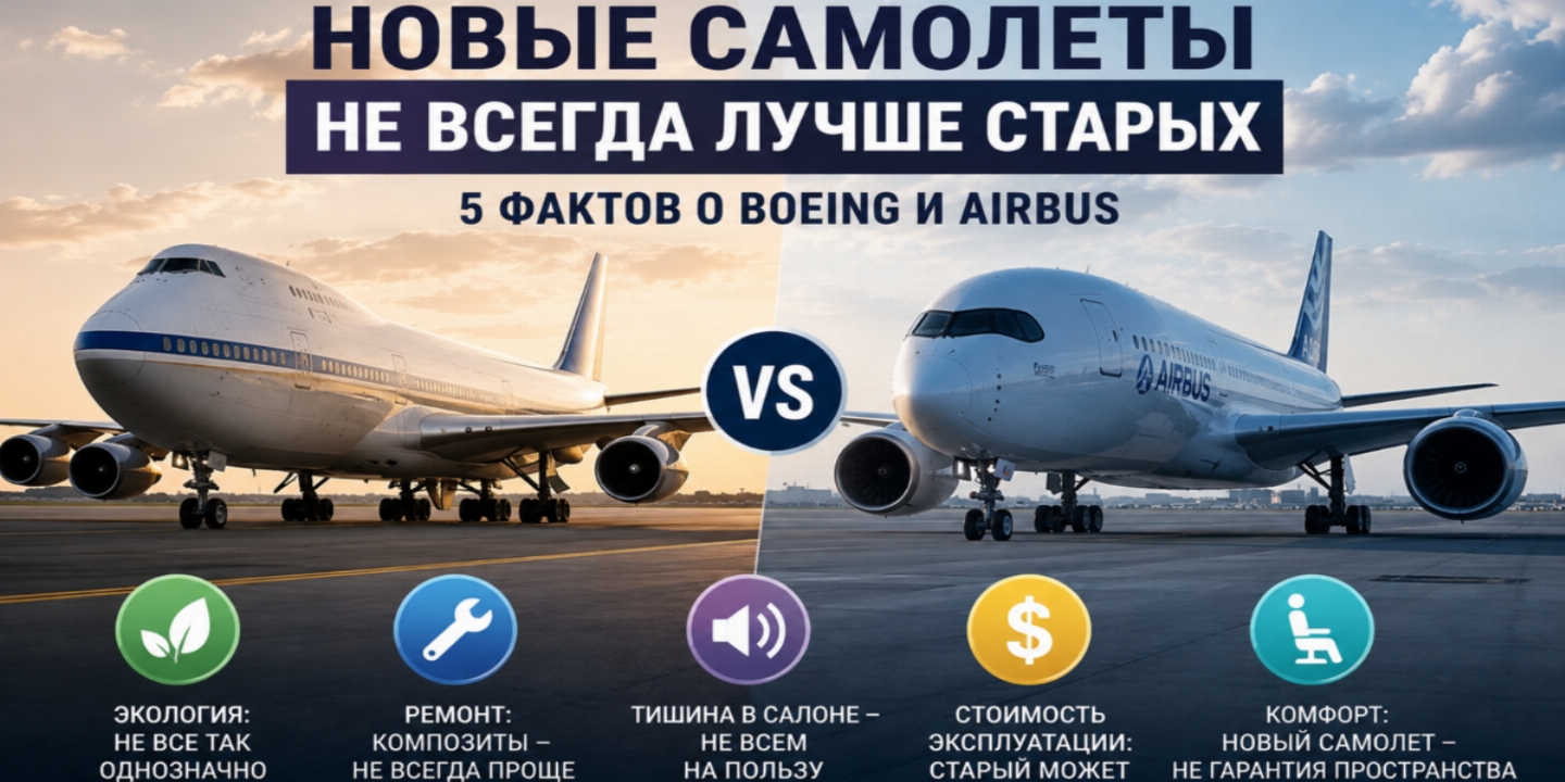 Почему старые самолеты иногда оказываются лучше новых: 5 неожиданных причин