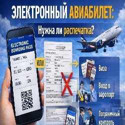Электронный авиабилет: как выглядит и нужен ли распечатанный документ