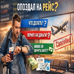Что будет если опоздал на самолет
