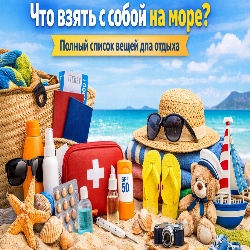 Что взять с собой в отпуск на море: полный список вещей для комфортного отдыха
