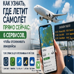 Как отследить самолёт онлайн: 6 лучших сервисов для проверки статуса рейса в реальном времени