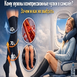 Компрессионные чулки в самолёте: как они защищают ваши ноги и как выбрать идеальный вариант