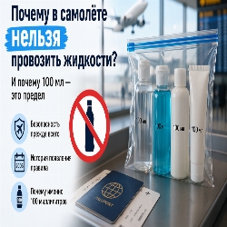 Почему в самолёте нельзя провозить жидкости и откуда взялось правило 100 мл