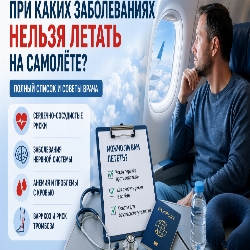 При каких заболеваниях нельзя летать на самолёте?