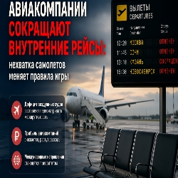 Небо становится теснее: почему авиакомпании сокращают внутренние рейсы и что это значит для пассажиров