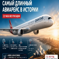 22 часа в небе без посадки: как будет устроен самый длинный авиарейс в истории и зачем он нужен пассажирам