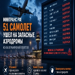 Ночная турбулентность: десятки рейсов перенаправлены из-за ограничений в воздушном пространстве России