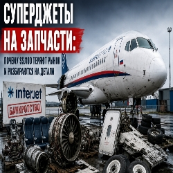Суперджеты на запчасти: почему Superjet 100 теряют рынок и разбираются на детали
