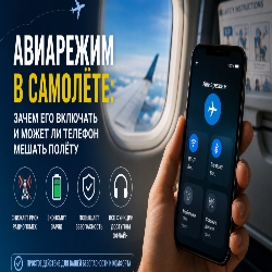 Зачем в самолёте просят включать авиарежим — и правда ли телефон может мешать полёту