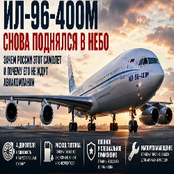 Ил-96-400М снова поднялся в небо: зачем России самолет, который почти не нужен авиакомпаниям