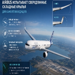 Крылья длиннее обычного: Airbus готовит самолёт, который сможет складывать крылья в аэропорту